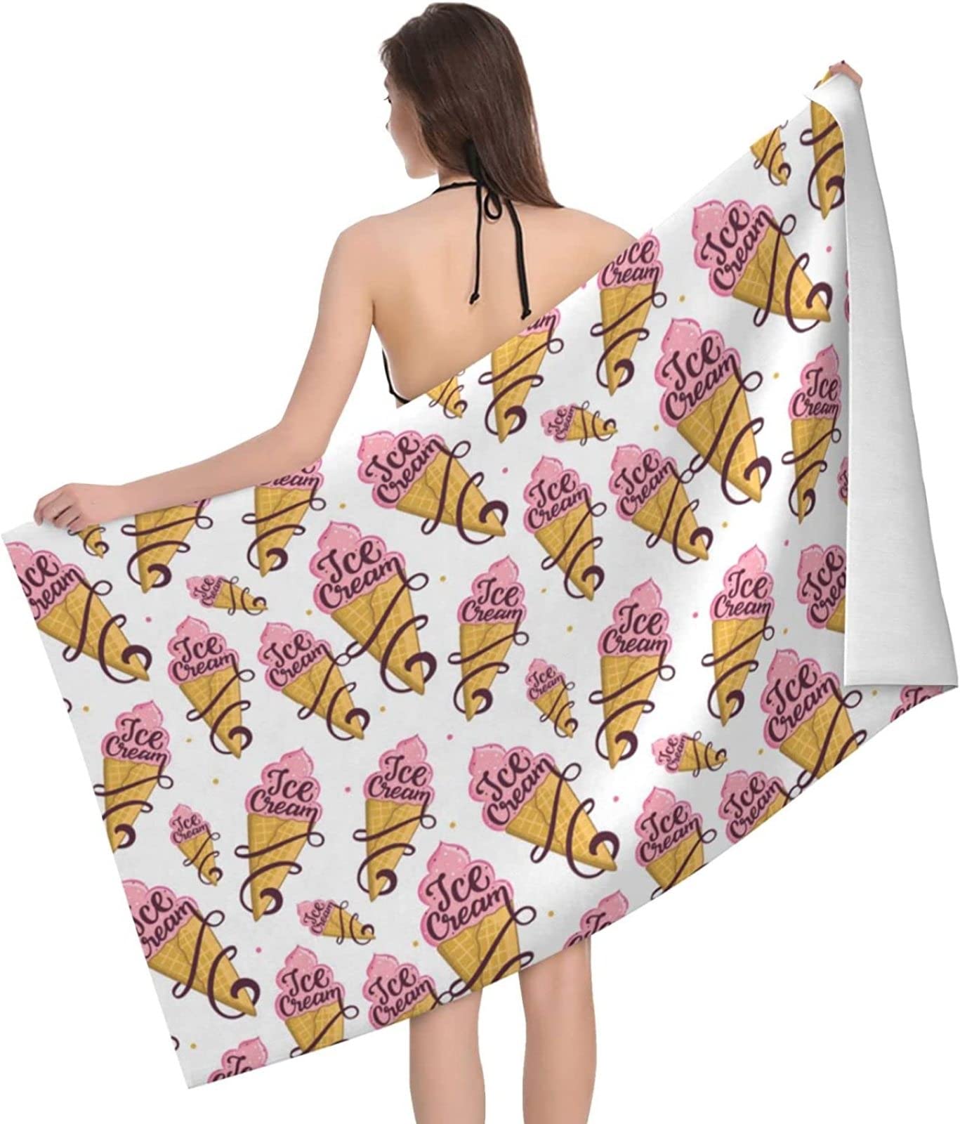 Aozhiswe Telo Mare Microfibra Grande 160x80 cm, Telo da Spiaggia Fiore Rosa Asciugatura Rapida Antisabbia Morbido Asciugamano da Spiaggia Pianta Teli Mare per viaggio, Bagno