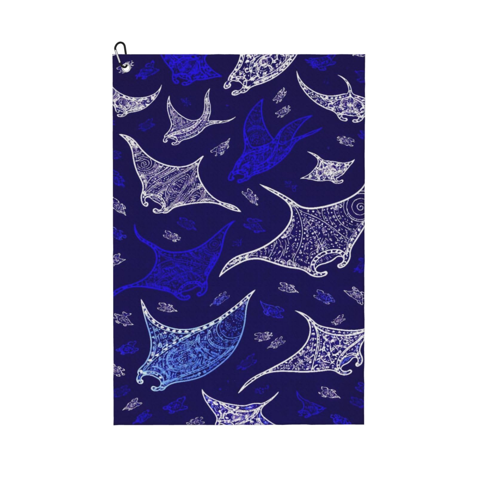 BSDFGSDD Manta Ray and Fish Golf Towel 24 x 16 inches