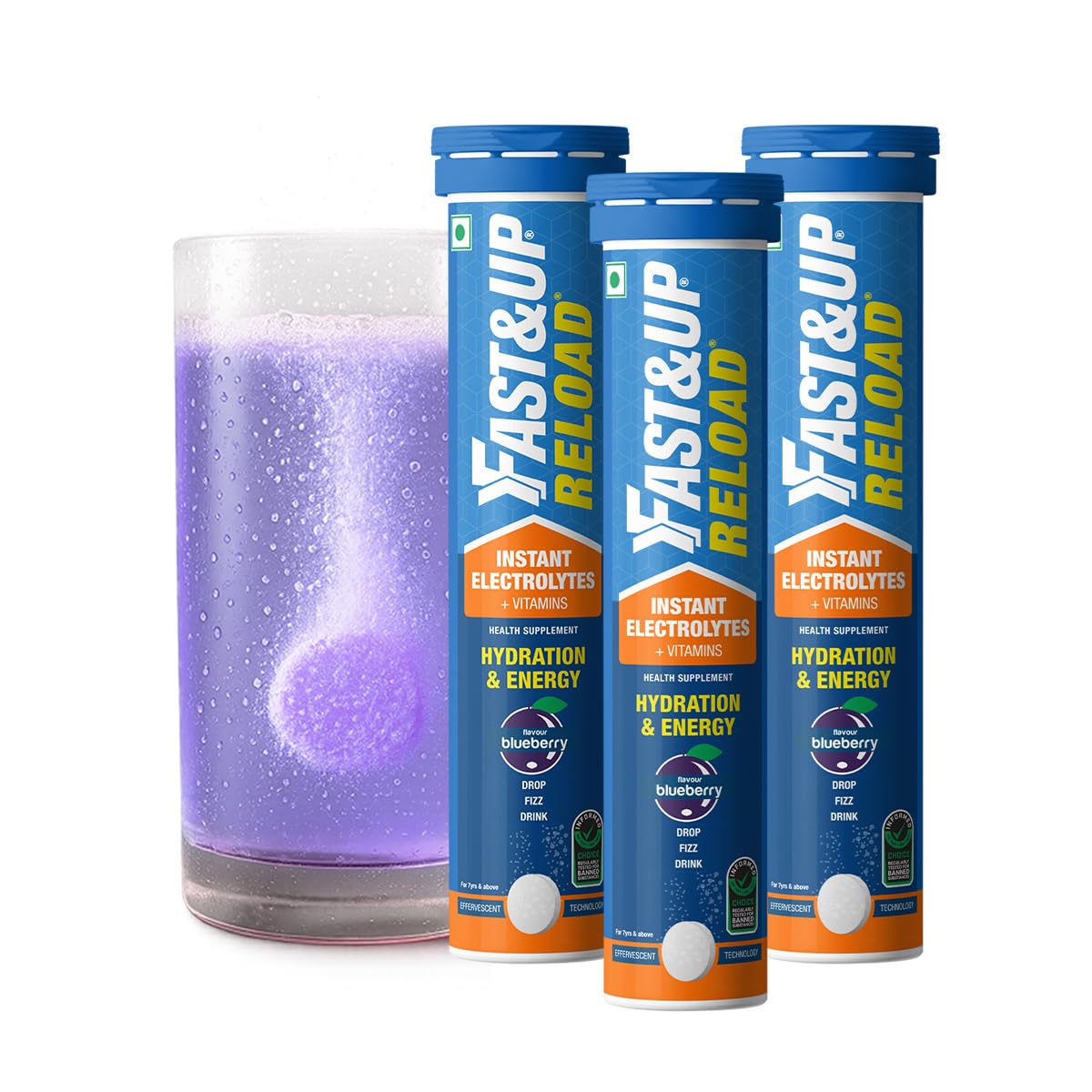 Reload Zero - Zero Sugar Instant Energy & Hydration Drink - Ice Current Flavour - 22 Effervescent Tablets — Amazon image 26