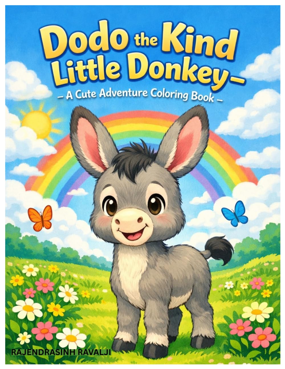 Dodo the Kind Little Donkey Coloring Book: A Cute Animal Adventure Coloring Book for Kids Ages 3-8 | Fun Farm Animals, Easy Coloring Pages, and Friendly Story Scenes