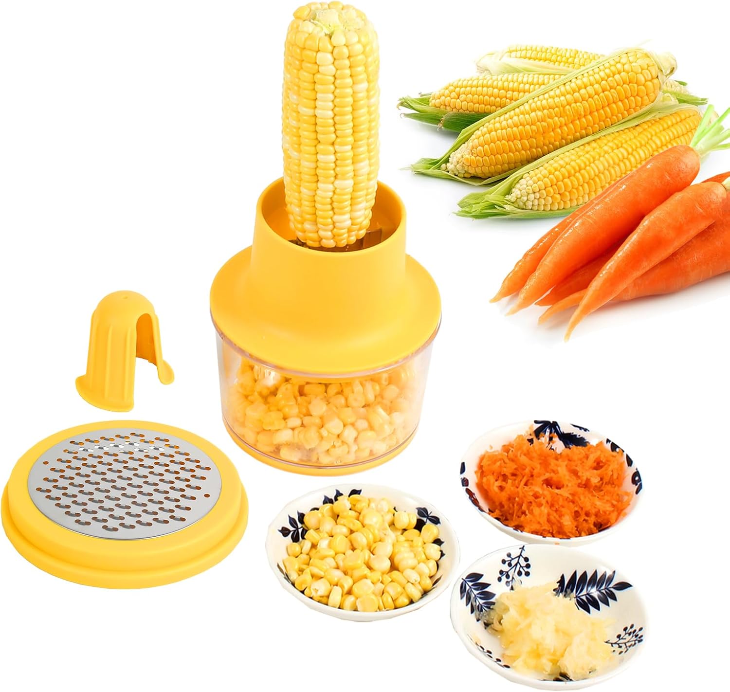 GISHOW Corn Peeler, Corn Cob Stripper, Corn Kernel Remover