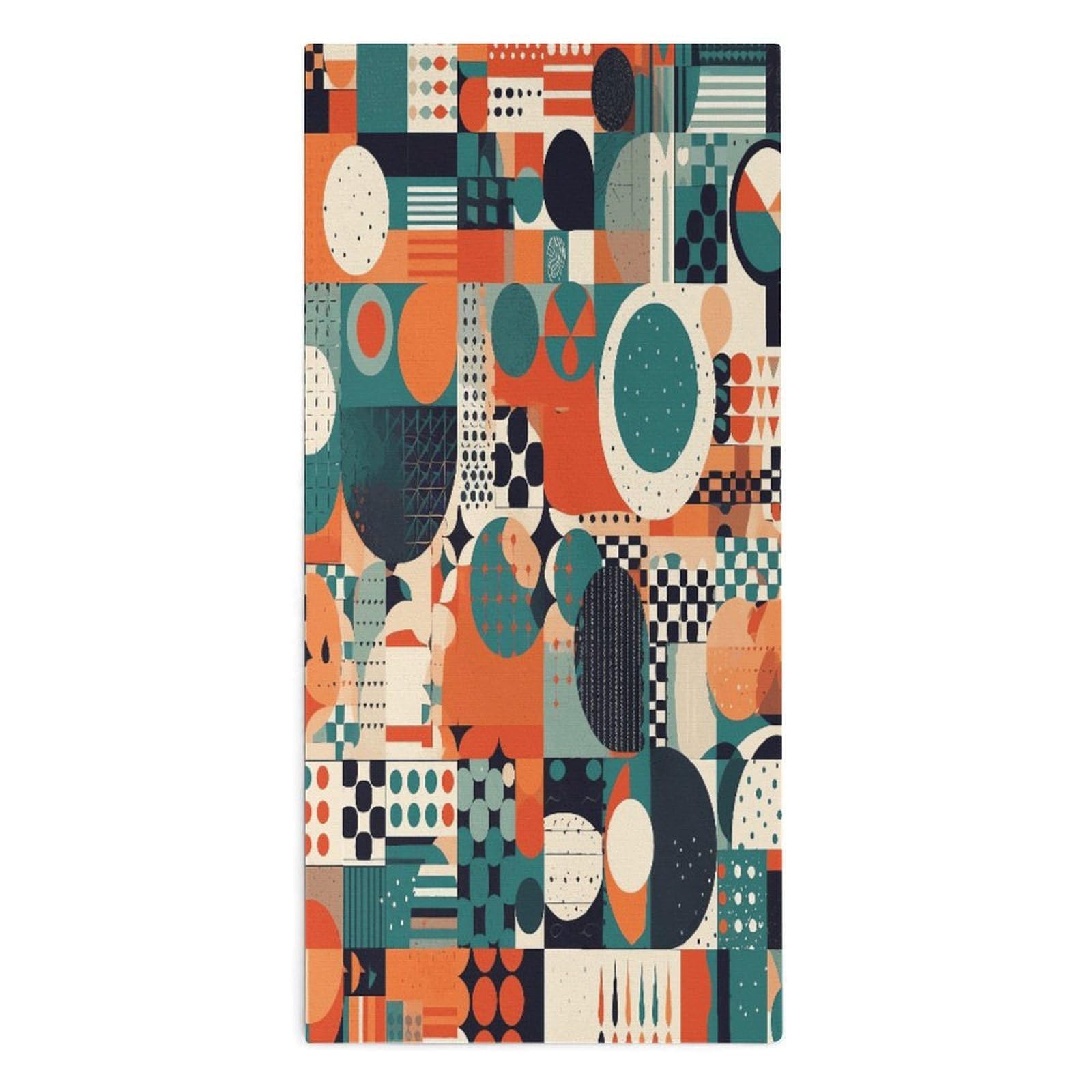 Fodpand Style Interesting Shapes Microfiber Towels, Decorative Bath Towel Soft & Lightweight, Hand Towels Multipurpose Use For Bathroom, Pool, Gym, Spa, And Hotel Use