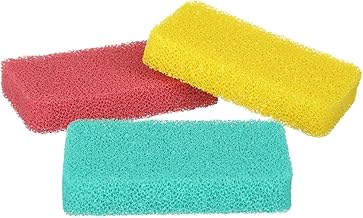 Set 3 spugne antigraffio colorate in silicone multicolore Pulizia di casa