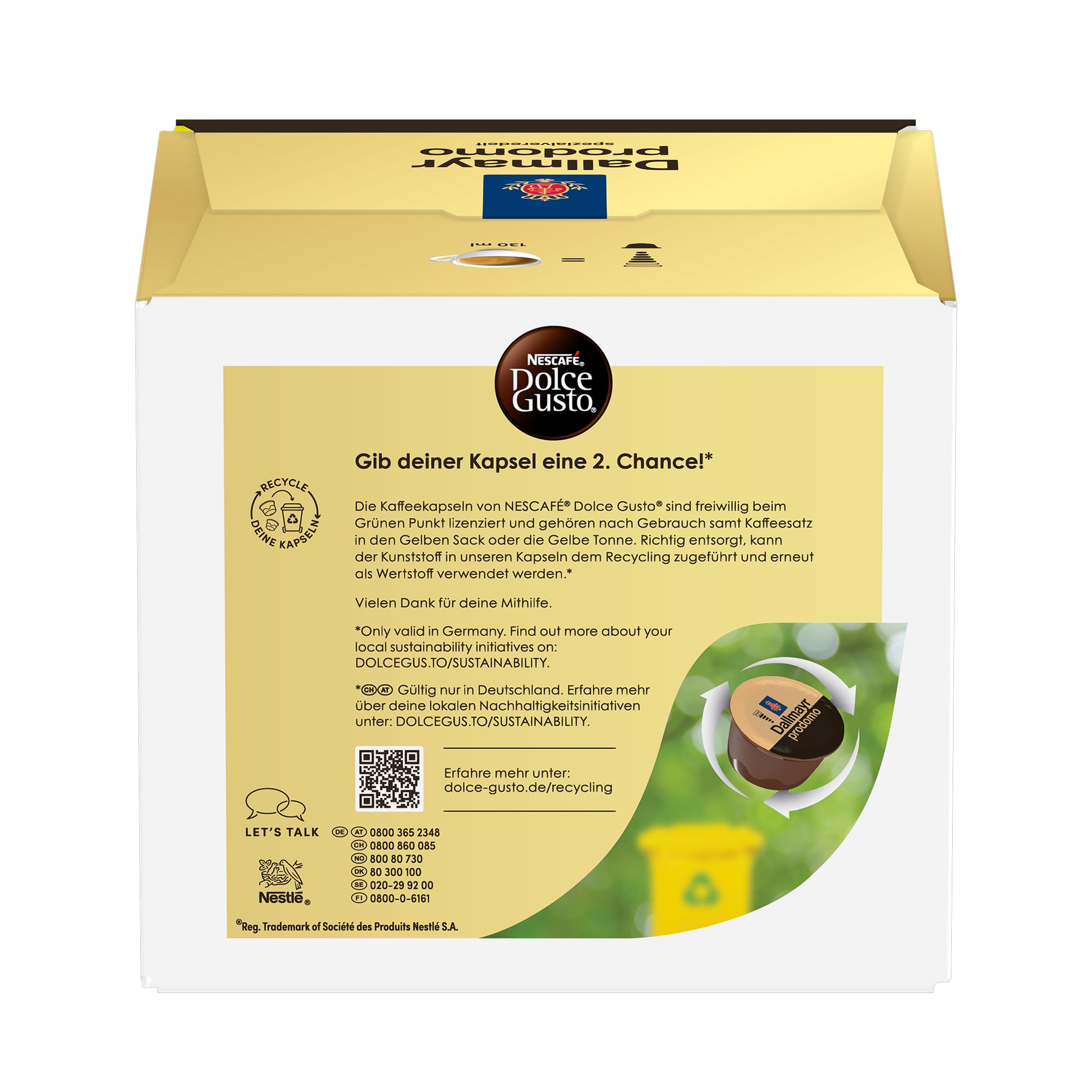 NESCAFÉ DOLCE GUSTO DALLMAYR prodomo Kaffeekapseln (3 x 30 Kapseln)