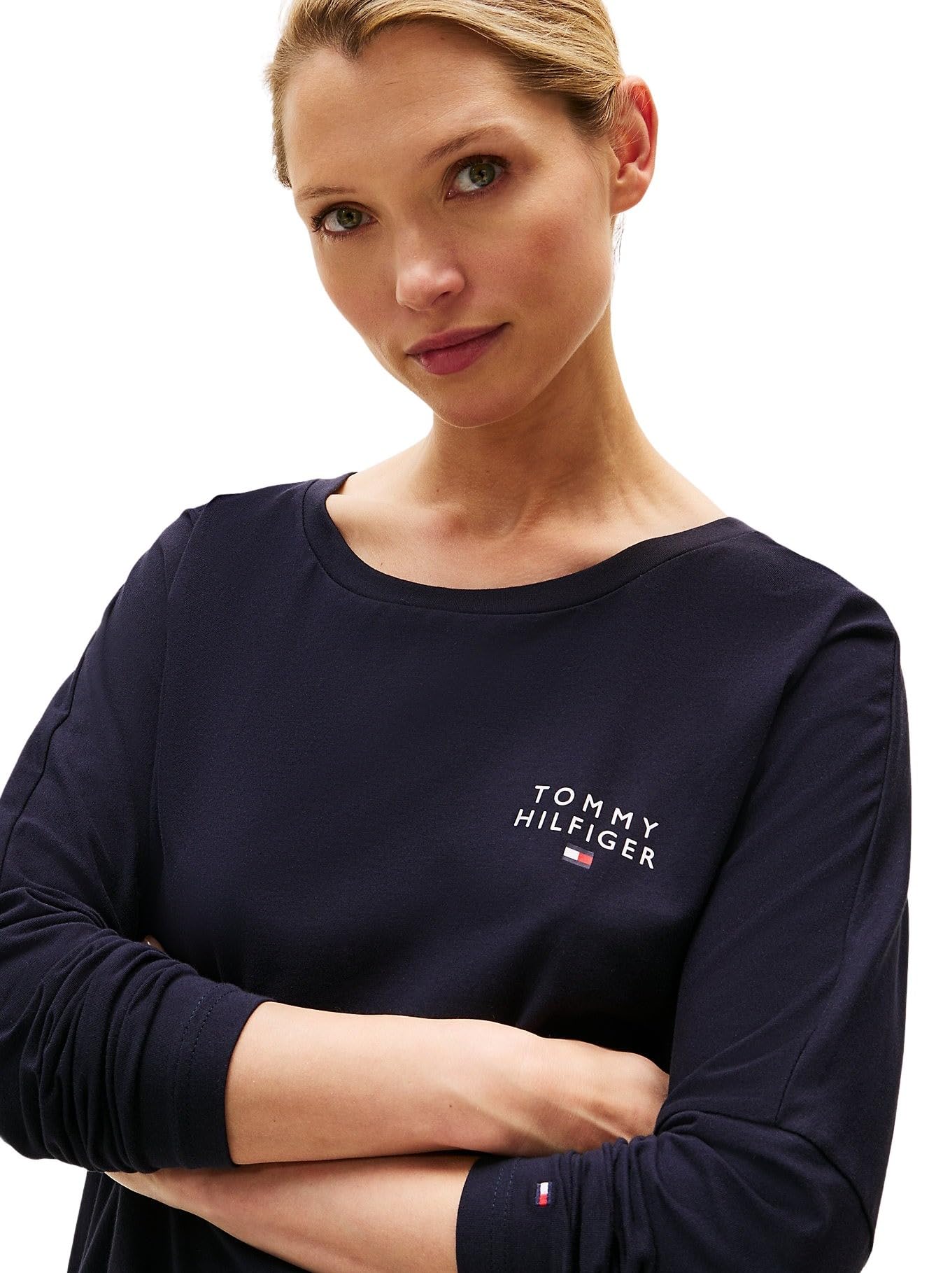 Tommy Hilfiger Maglietta Maniche Lunghe Donna Basic