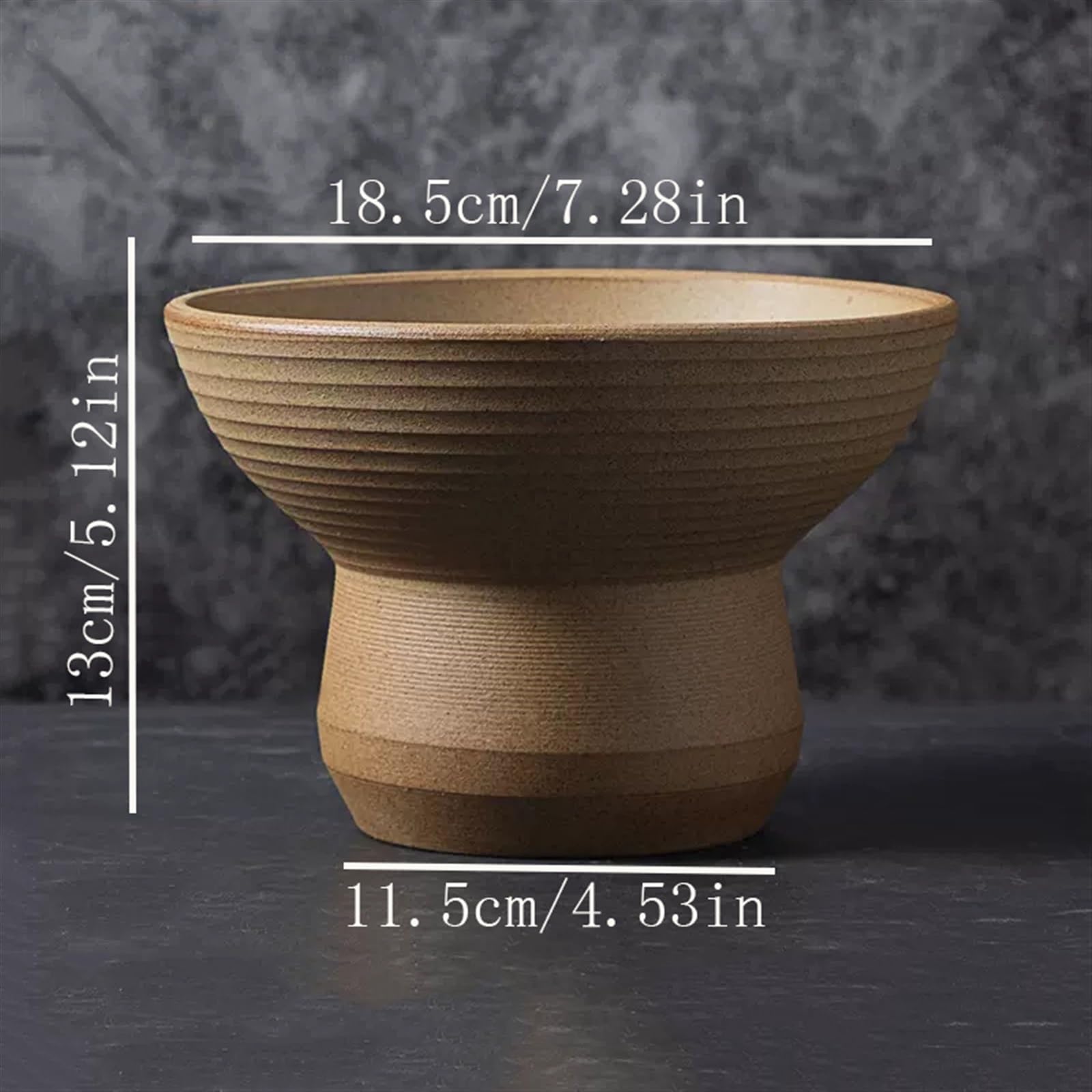 Doniczki Doniczka ceramiczna Duże zabytkowe szerokie usta talia ceramiczne słoiki doniczki z spiralnym wzorem dom ogród biuro doniczka