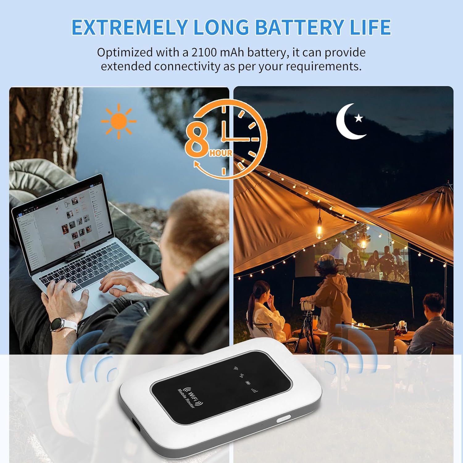 Routeur 5G Portable Débloqué avec Slot SIM – Modem 5G Carte SIM, Internet Mobile Haut Débit 5G/4G+, Jusqu’à 28 Appareils Connectés, Hotspot Mobile Idéal pour Voyage,Télétravail 6102