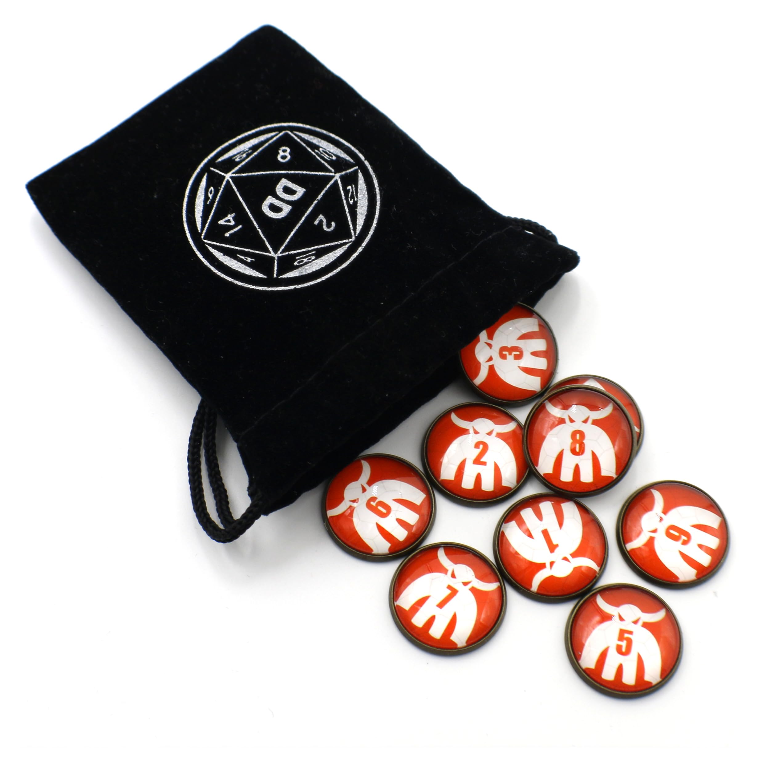 D&D Numbered Monster Token Markers for Dungeons and Dragons (Brute)