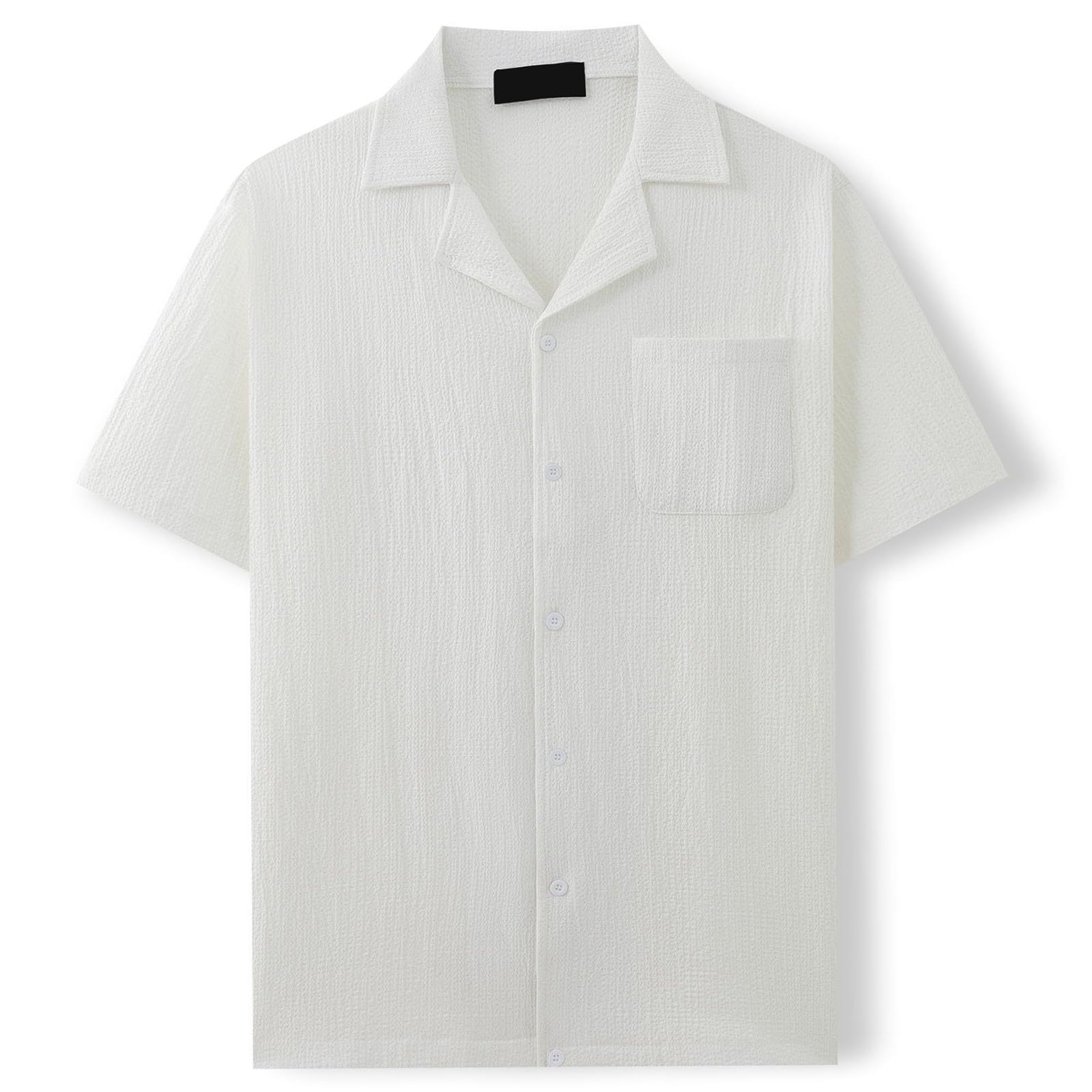 Camisa de Manga Corta para Hombre Casual Verano Playacamisa de linoVerstil para el da da