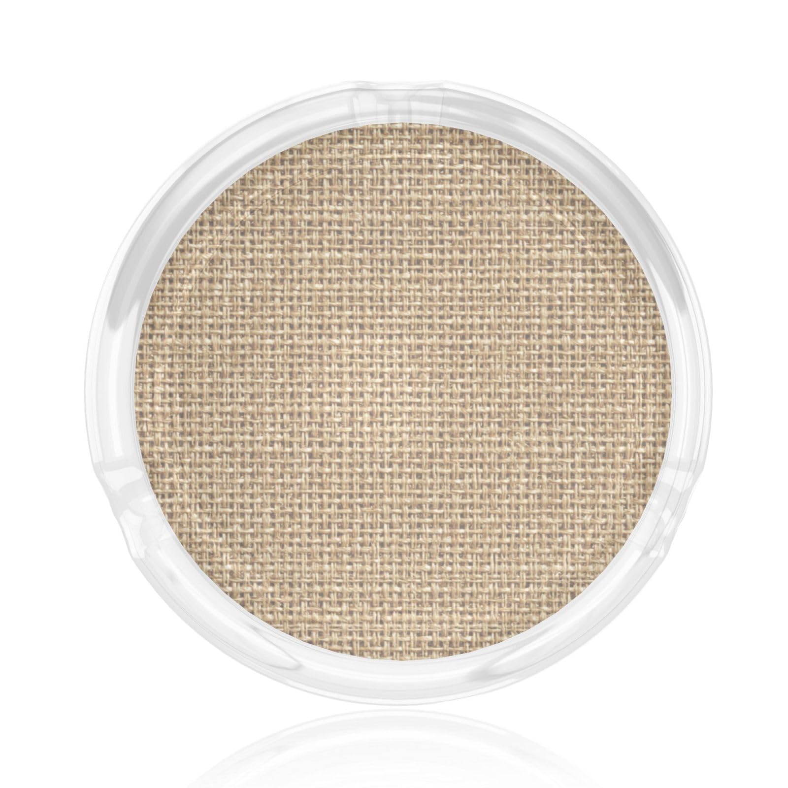 Large Grid Weave Jute Texture Glass Ashtray For Cigarettes Ash Trays Case For Home Office Decor