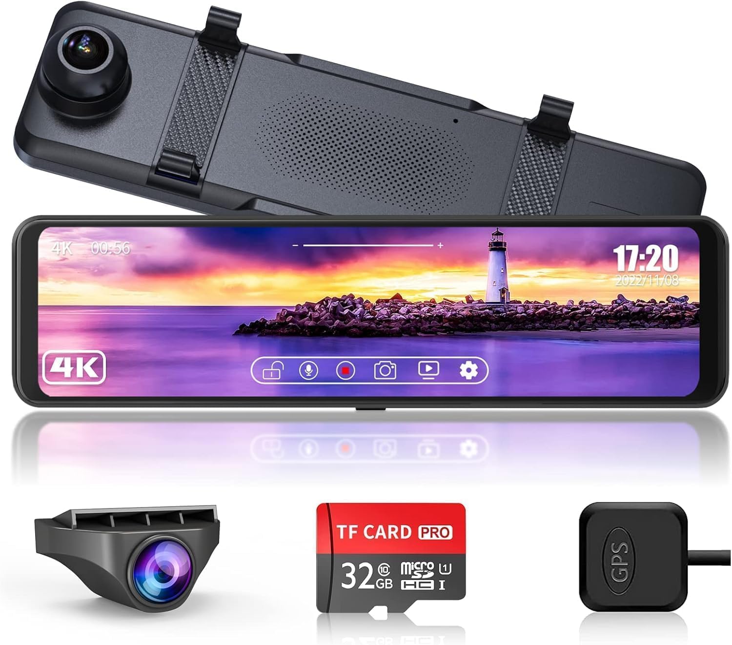 Changer ミラー型 前後ドライブレコーダー V69Pro 2025年モデル Amazon.co.jp: Changer ドライブレコーダー ミラー型 【伸縮式カメラ+