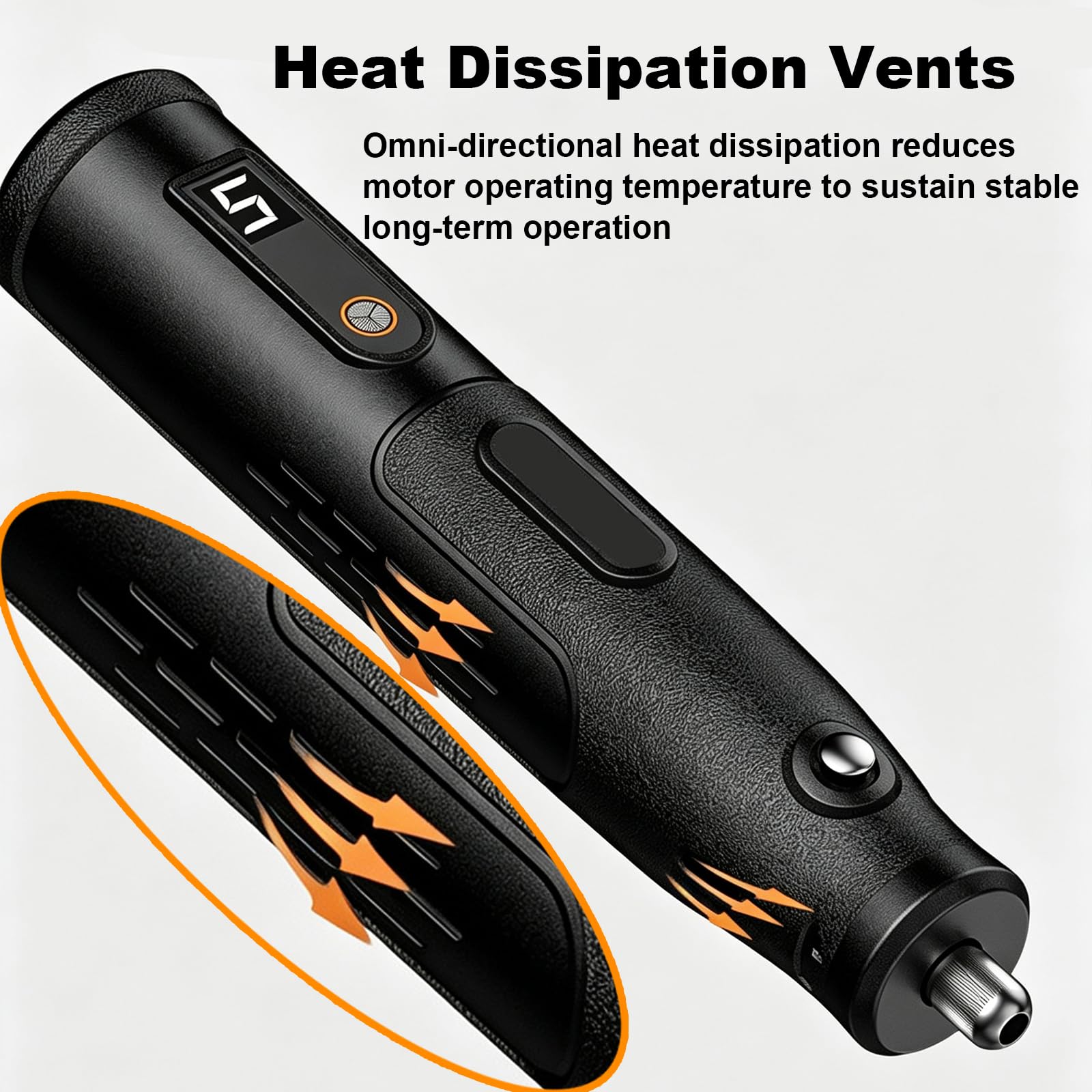 Utensile Rotativo Senza Cavo con Fessure Dissipative di Calore