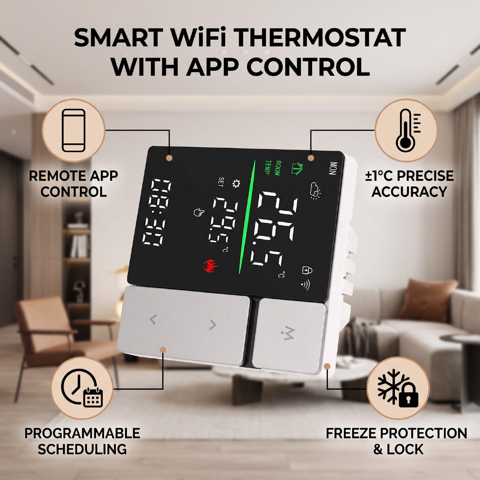 Inteligentny Termostat Wi-Fi do Domu