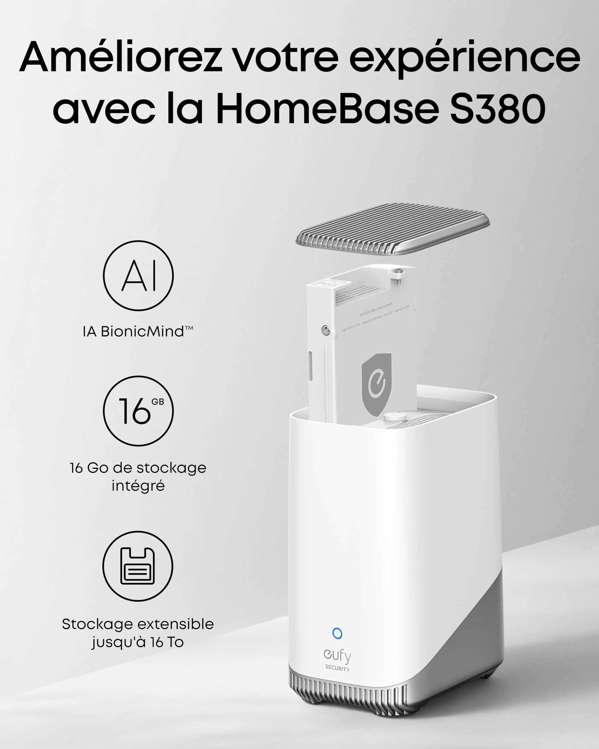 eufy Security eufyCam E40,caméras de sécurité solaires sans Fil pour l’extérieur, 2K avec Panneau Solaire intégré, Vision Nocturne MaxColor,mémoire Extensible, sans Frais d'abonnement mensue