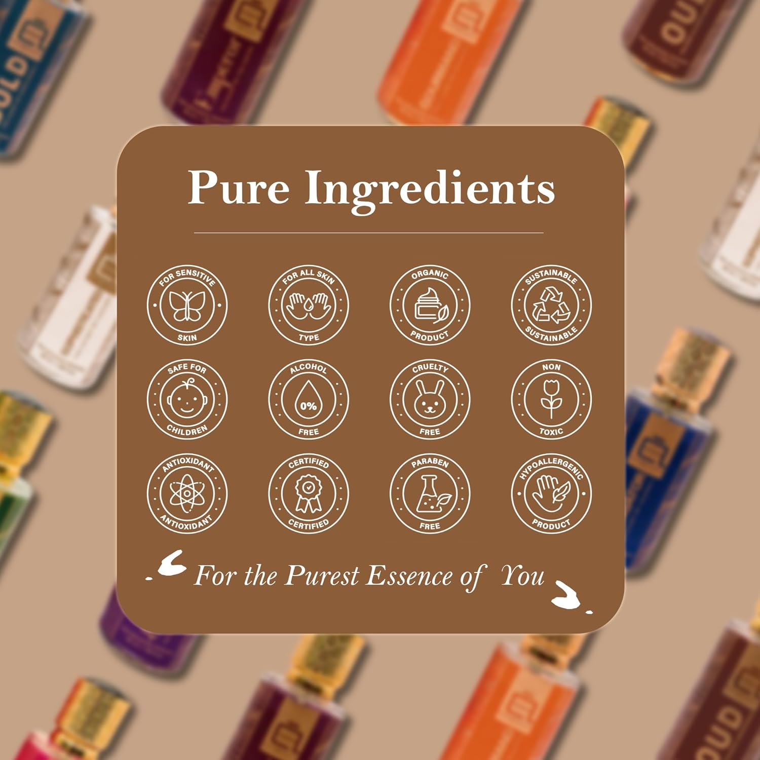 ARABIAN PERFUMES & OILS Classic Non-Alcoholic Perfumes for Men & Women 1.69 Fl Oz. | Pure Soft Comforting Fragrance | Long Lasting Travel Size Perfumes - Image 7