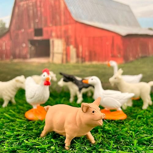 Miniatura 2 de Safari Ltd. Farm TOOB - 12 figuras que incluyen vaca, cerdo, cabra, caballo y más, juego de juguetes educativos para niños, niñas y niños a partir