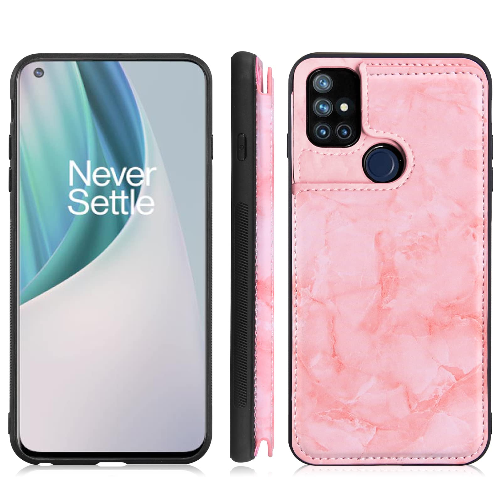 Custodia Protettiva Per OnePlus N10 5G / Nord N10 5G Con 2 Vetri Temperati, Cover Trasparente Gradiente Viola/blu, TPU Morbida Antiurto, Con Supporto Cordino - 5
