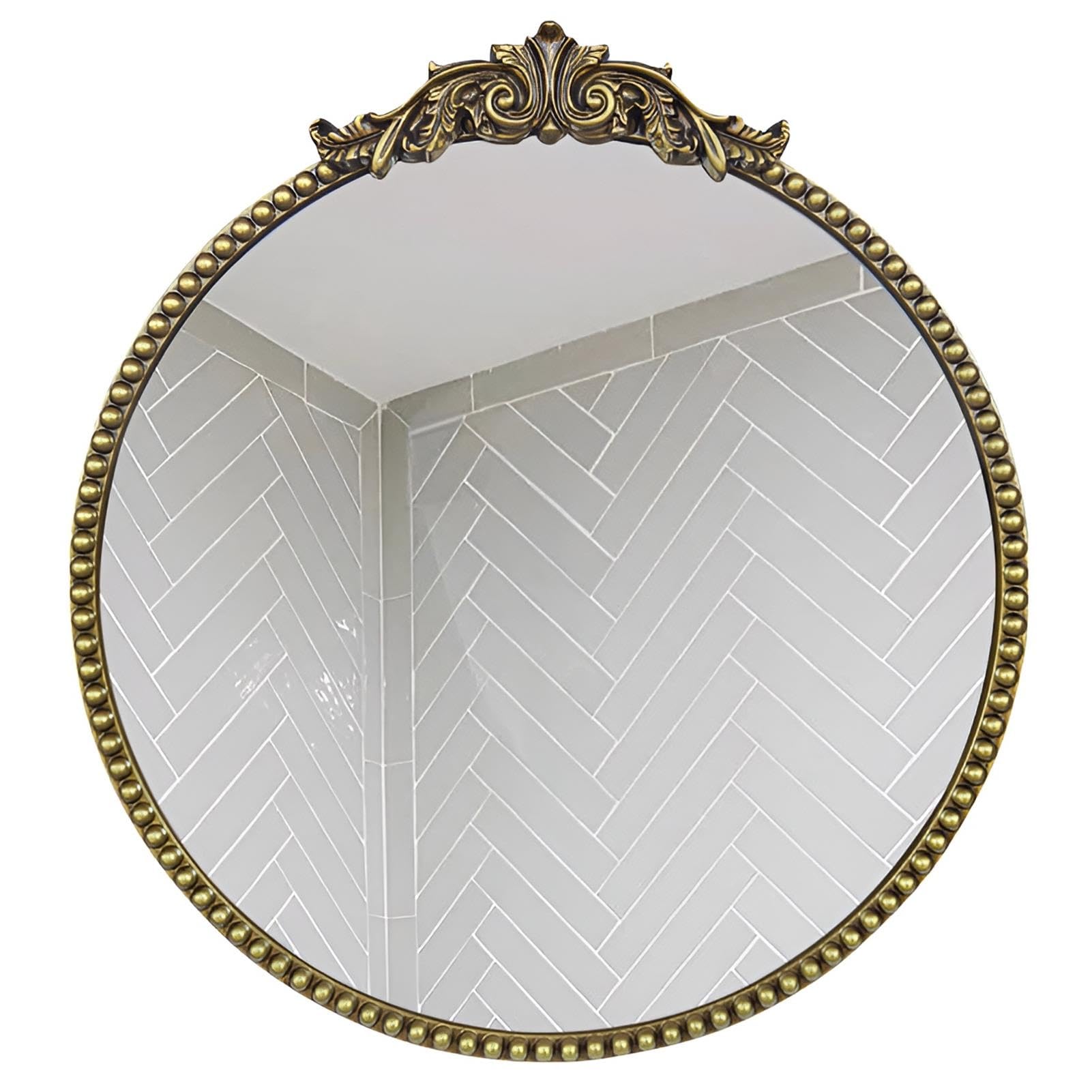 Generico Specchio da Parete Vintage Barocco Retrò 60x65 cm Ovale