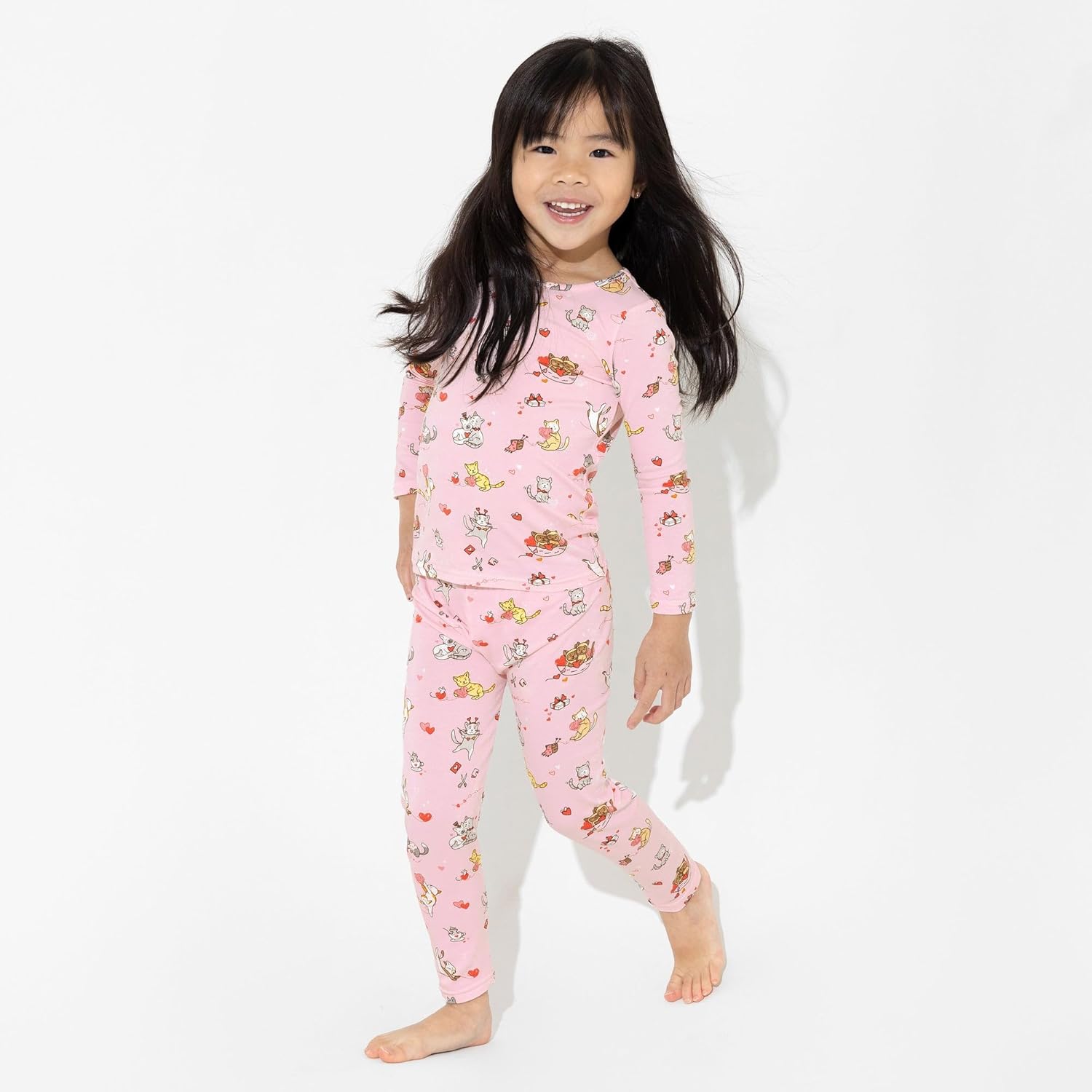 Bellabu Bear Two-Piece Pajama Set for Boys & Girls, Matching Family Pajamas, Rayon from Bamboo