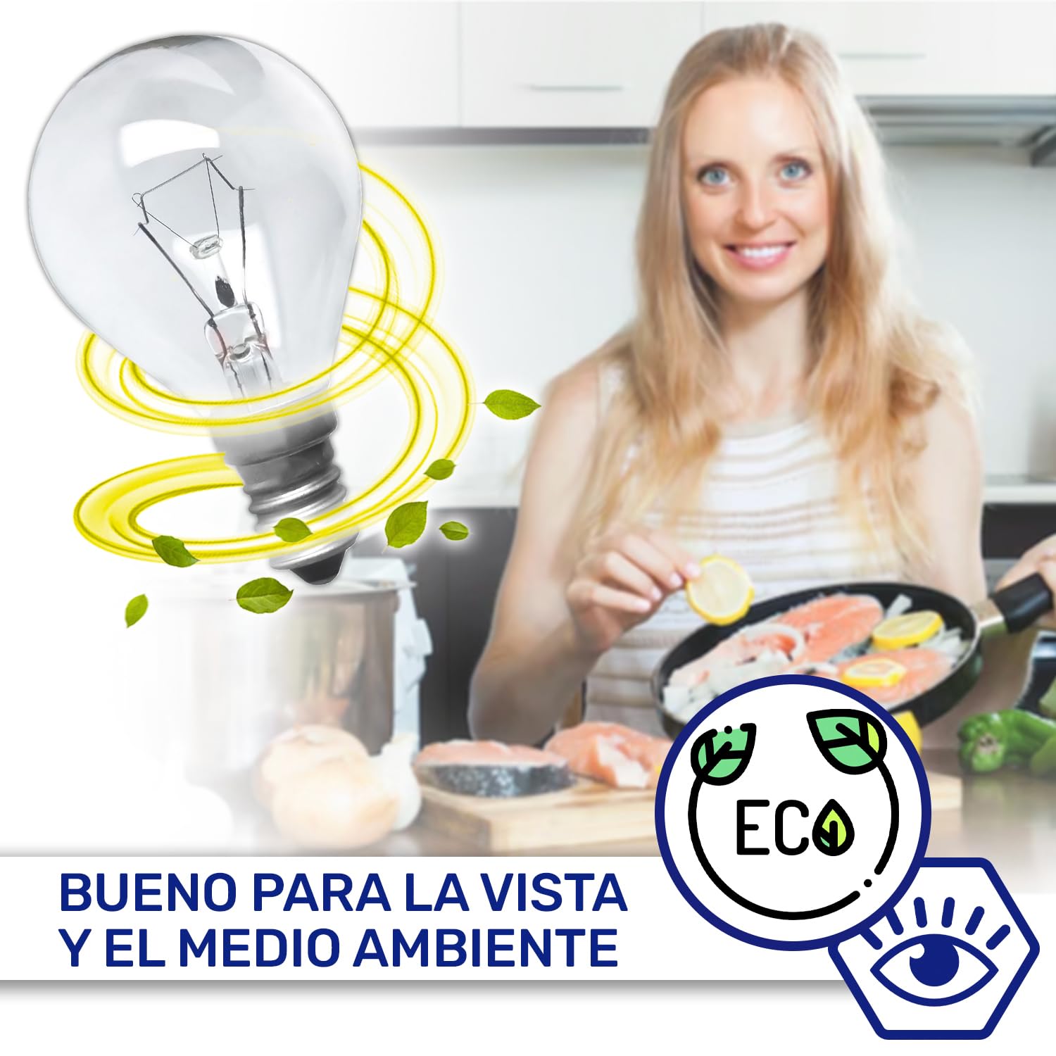 MONTERAL Bombilla E14 para Horno 230V 40W 300°С con Código Original 00057874 057874 para Bosch para Siemens 5027989000/3 50279890003 para Electrolux para AEG — view 8
