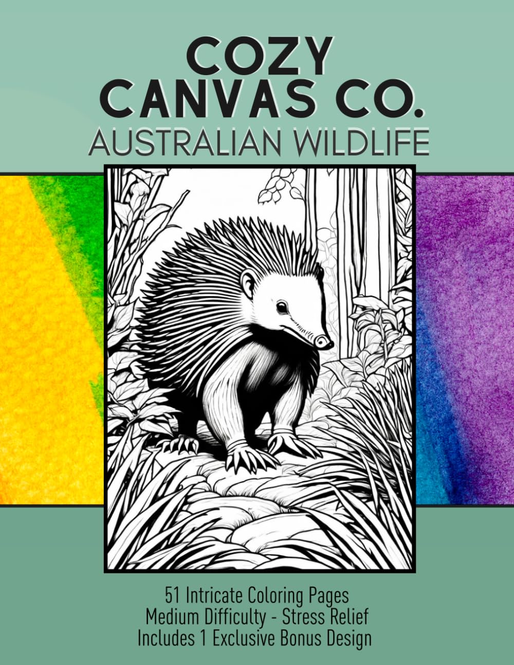 Australian Wildlife Coloring Book - 51 Relaxing Designs Inspired by Australia's Amazing Animals