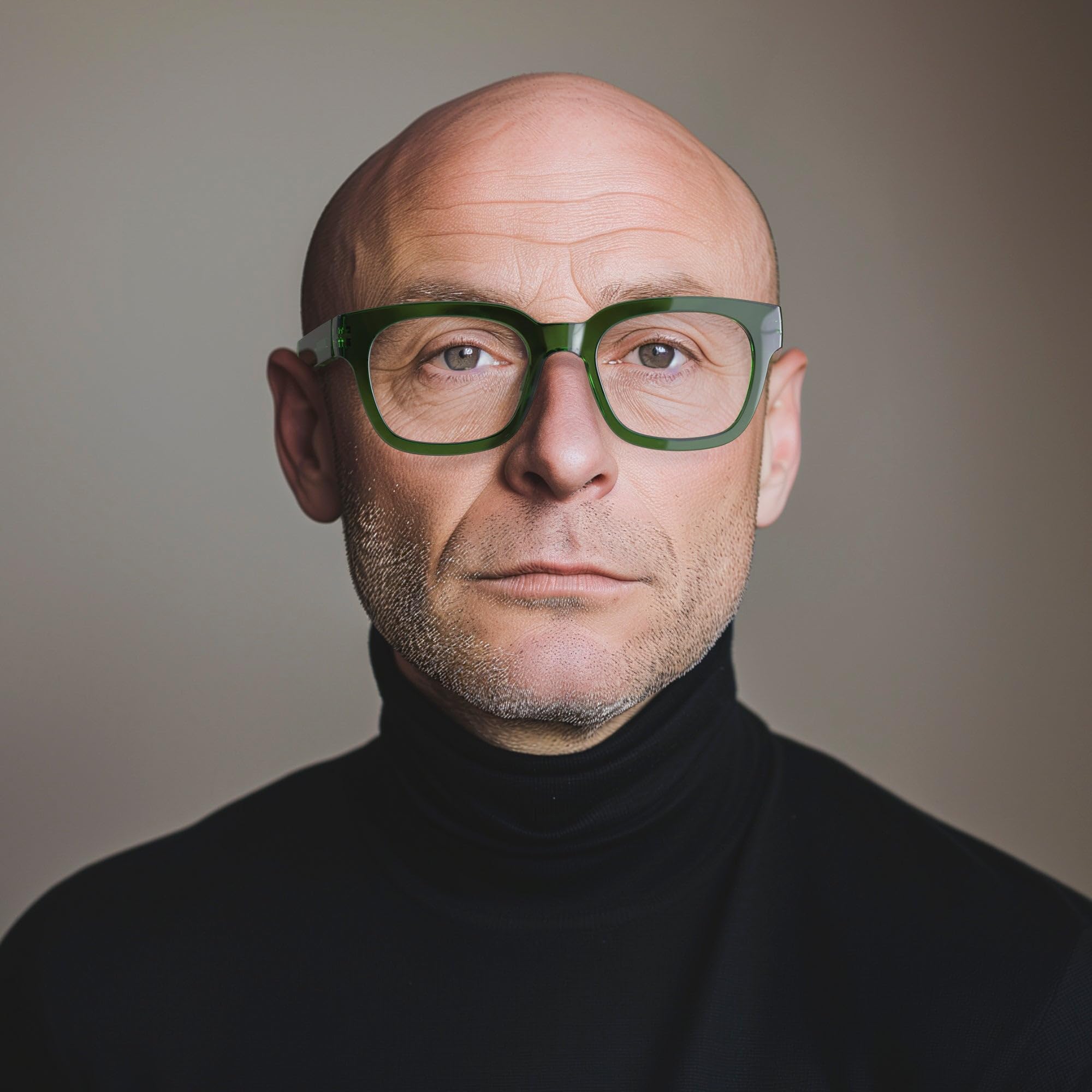 LONDON MOLE® Tricky reading glasses, Gloss Transparent Green - Image 2
