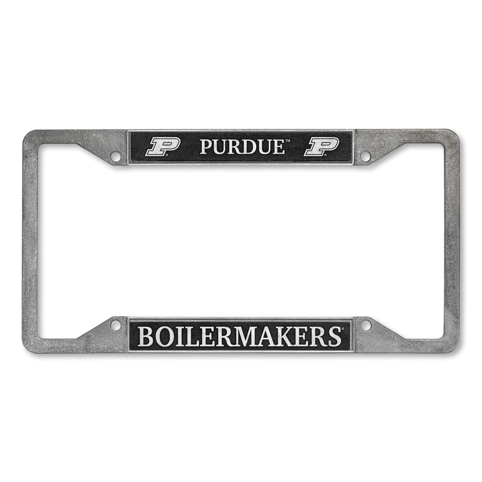 Rico Industries NCAA Purdue Boilermakers Pewter License Plate Frame 12" x 6"