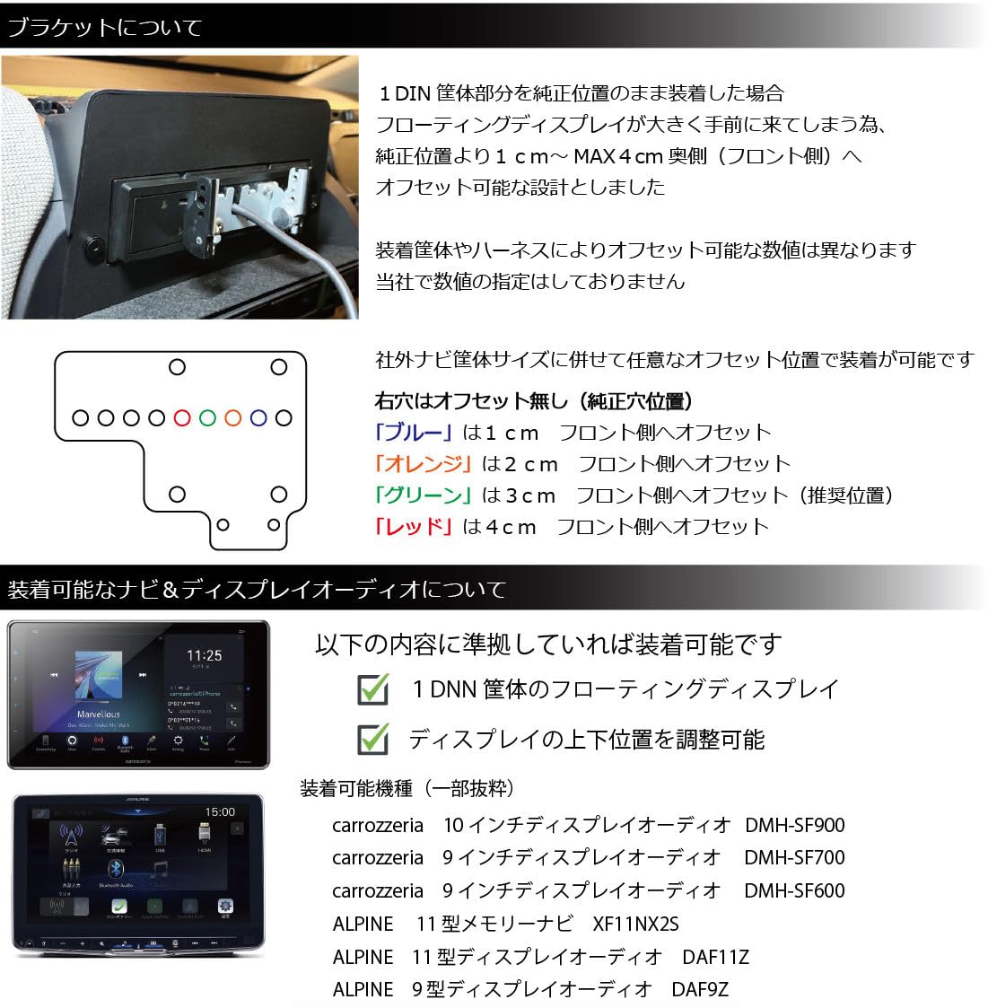 Amazon.co.jp: フリード FREED GT型 1DIN社外ナビ / ディスプレイ