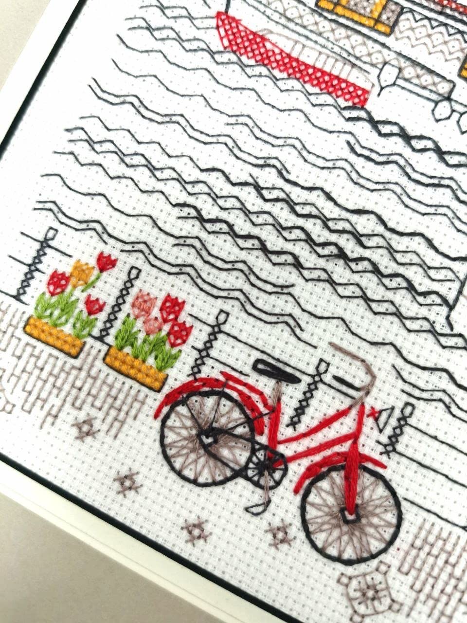 Counted Cross Stitch Kit 9.5"X11.75"-City On Water 14 Count