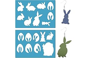 GORGECRAFT 2 Styles Easter Bunny Stencil