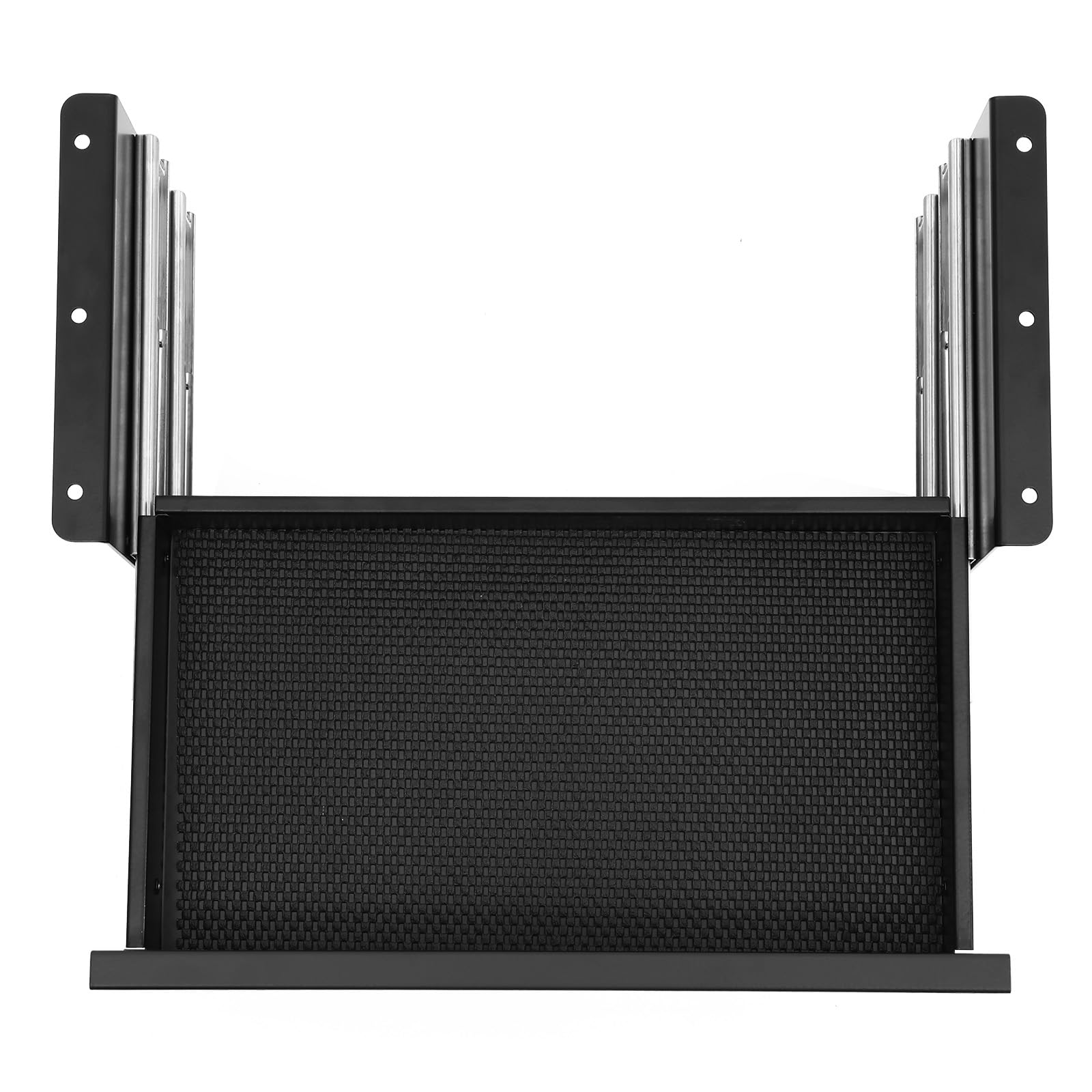 VEVOR Cassetto Estraibile Sotto Scrivania 457 x 227 x 200 mm Organizzatore Nascosto per Riporre Oggetti 2 Strati, Cassetto Portapenne Sotto Tavolo, per Postazioni di Lavoro Domestiche Sit Stand, Nero