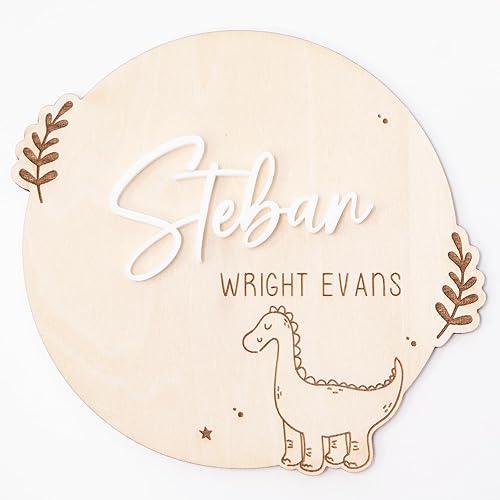 Personalized Baby Name Announcement Personalized Baby Newborn Sign Hello World Newborn Sign Newborn Announcement Sign Custom Personalized Wooden