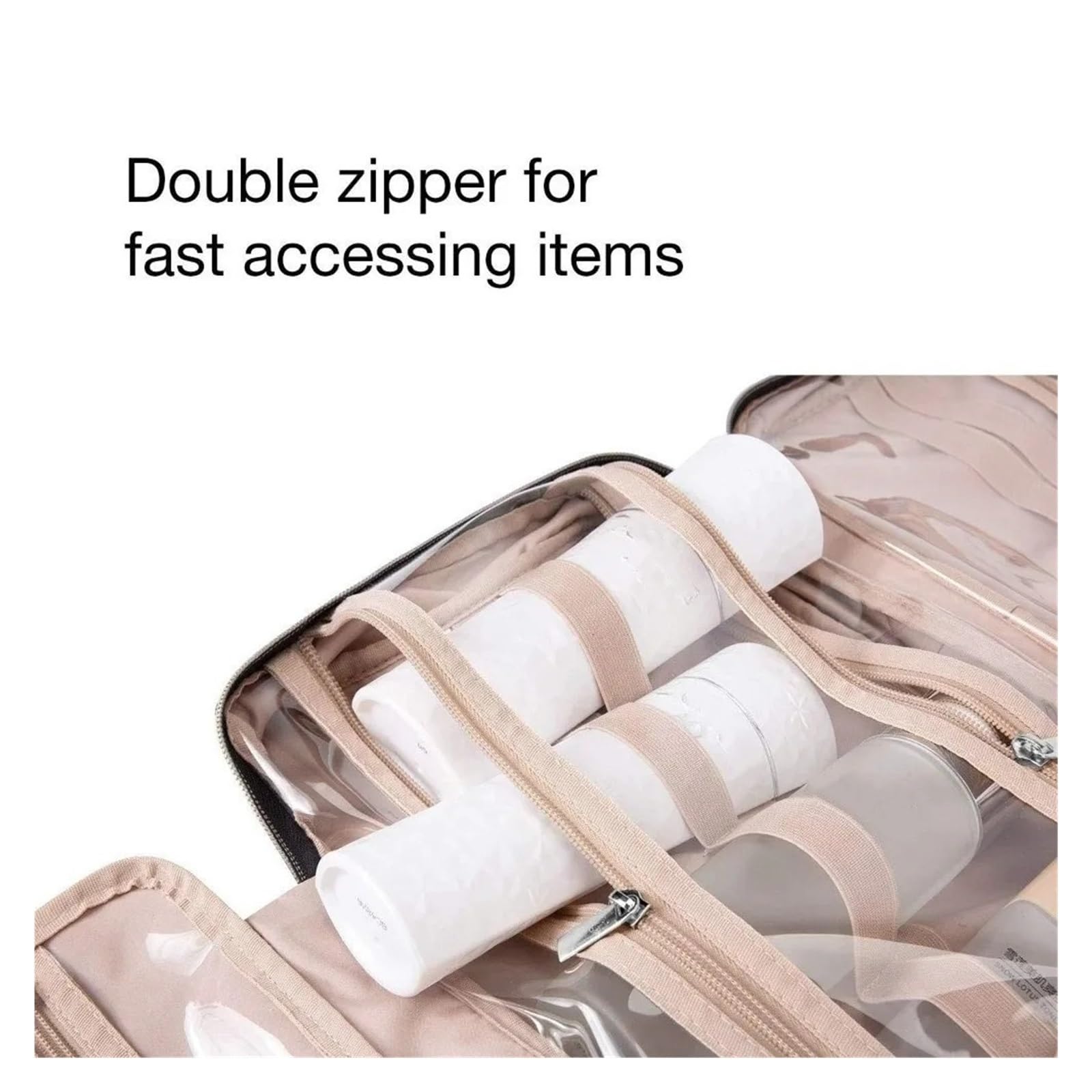 Bolsa Maquillaje Bolsa de Maquillaje Plegable Impermeable de Gran Capacidad Bolsa for Kit de Belleza Bolso cosmético Colgante