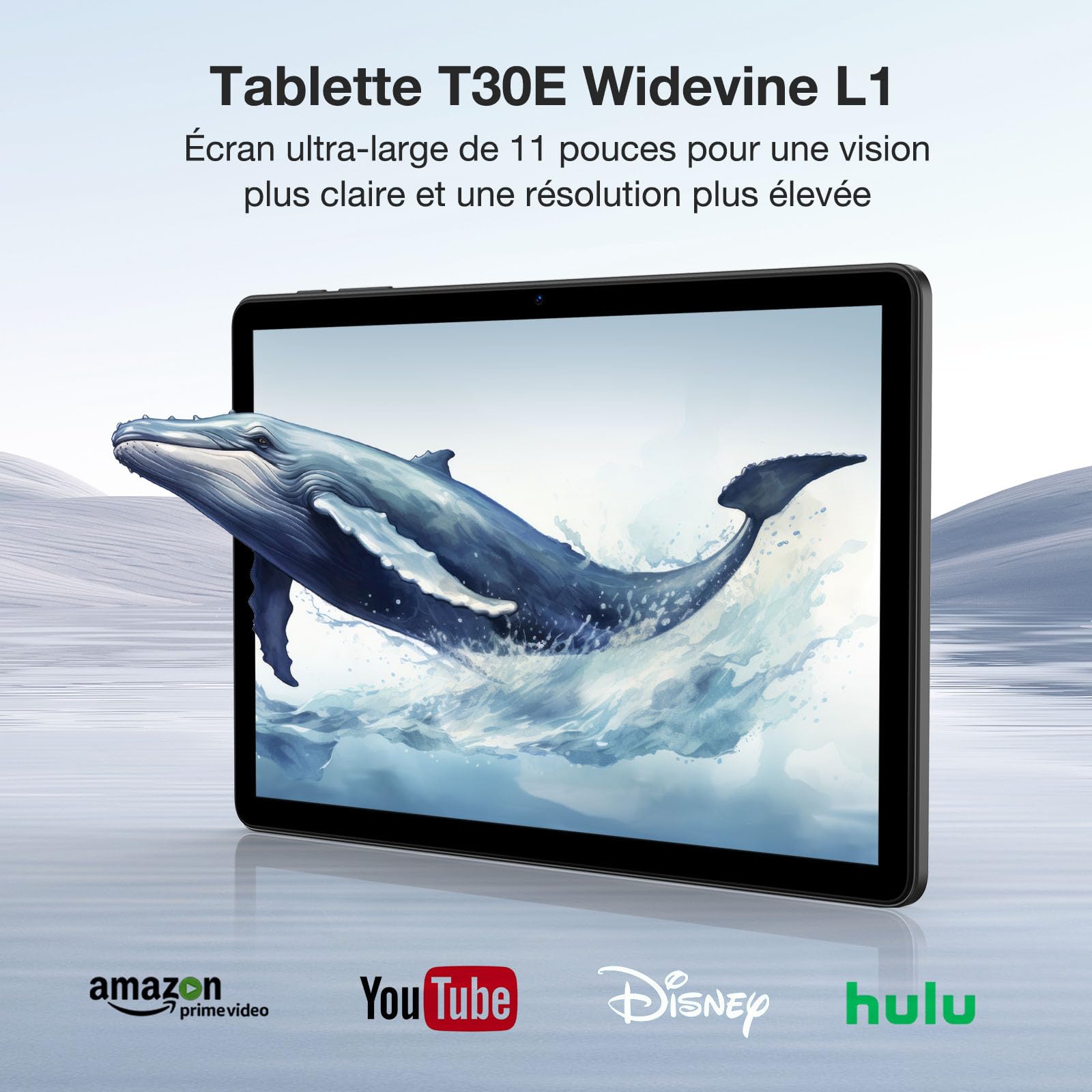 T30E Tablet z systemem Android 14, Dual 4G LTE, 8000mAh 11 cali, 128 GB ROM (TF 1TB), tablet dotykowy, Octa Core, 13MP+5MP Widevine L1, Face ID/OTG