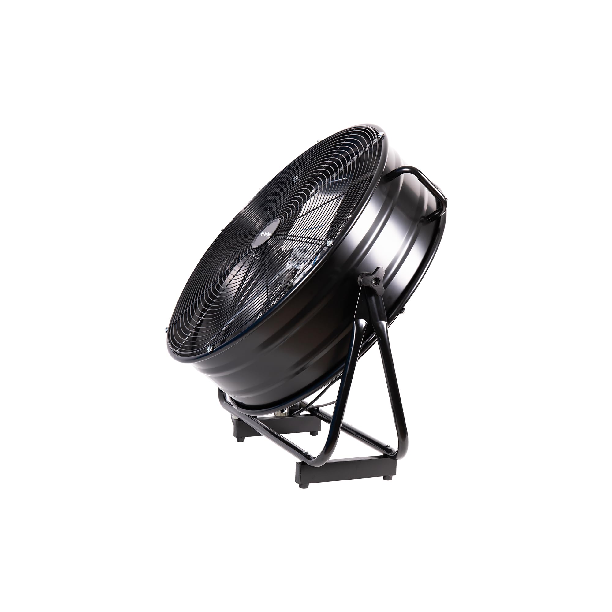 Cofan Ventilateur de sol industriel 3 vitesses, puissance 250 W, angle réglable, couleur noir, ventilateur avec roulettes et poignée, dimensions : 75 x 26 x 76 cm