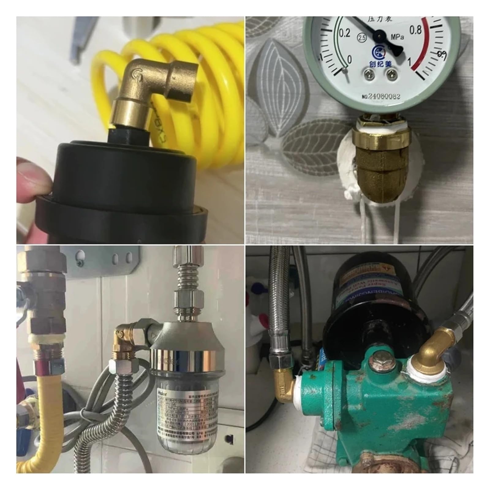 1/8 1/4 3/8 1/2 3/4 1 Raccordo a gomito filettato maschio in ottone Raccordo a gomito in ottone a 90 gradi Raccordo for tubo Accoppiatore for acqua e carburante Rame(3I4 Inch,3 Pieces)