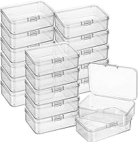 Vista 28 de 6 Piezas Mini Cajas de Almacenamiento de Cuentas Transparentes de Plástico para Coleccionar Artículos Pequeños, Cuentas, Joyas, Tarjetas de Visita
