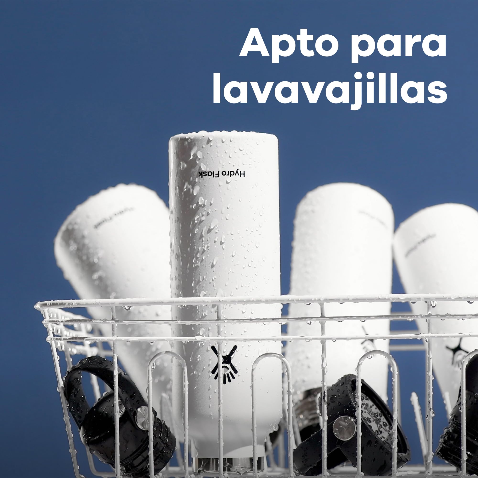 Hydro Flask - Wide Mouth - Botella de Agua 946 ml (32 oz) - Acero Inoxidable con Aislamiento al Vacío y Tapa a Prueba de Fugas y Revestimiento en Polvo - Wide Mouth - Stone