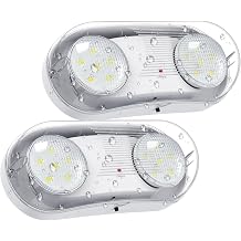 Wet Location Rated Outdoor Emergency Light,Waterproof Exterior Led Emergency Lights with Battery Backup,Adjustable Heads,Commercial Hardwired Emergency Lighting,UL Listed,120-347V 2 Pack