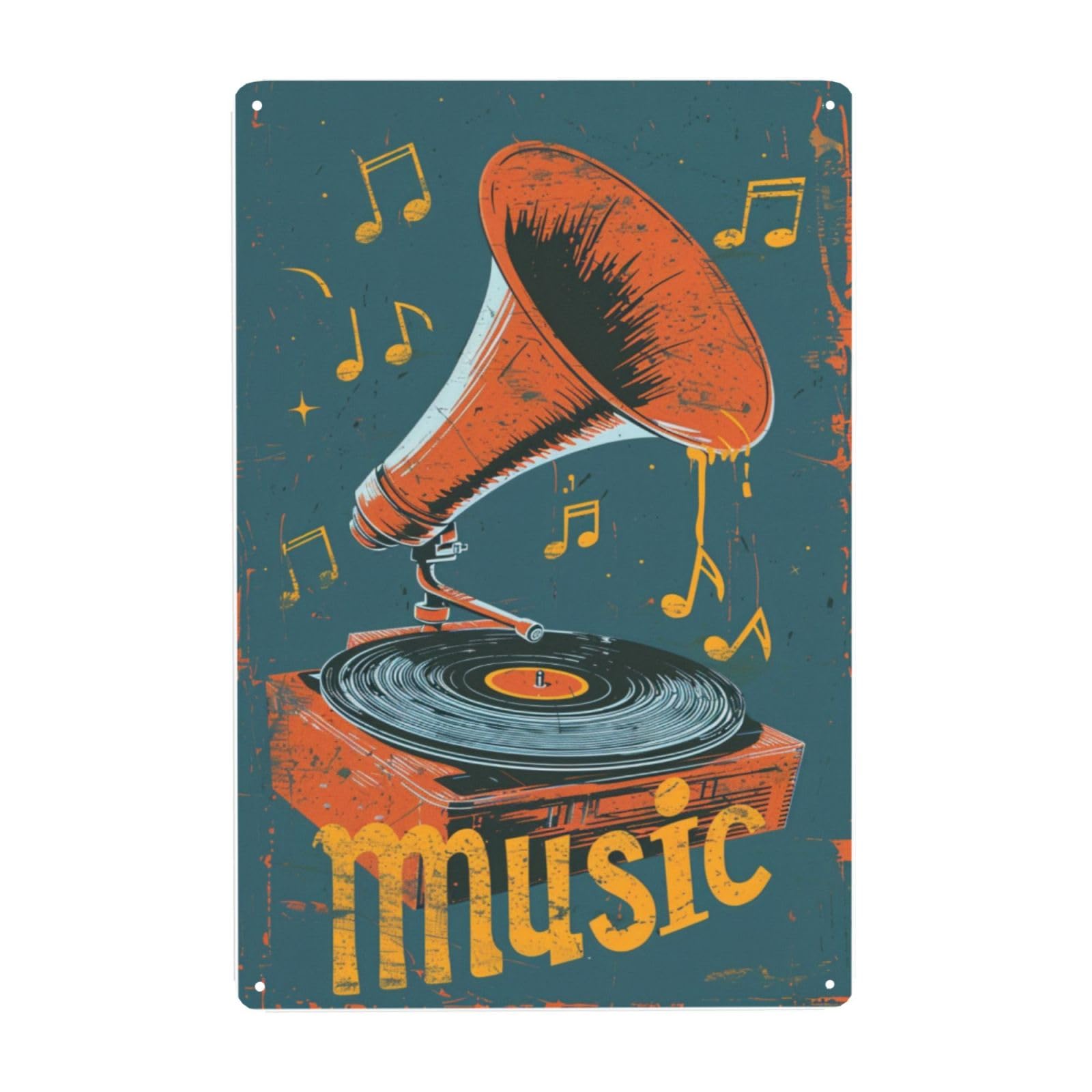 Amazon.com: Vextrovia Enjoy Music Records Tin Sign Music Poster
