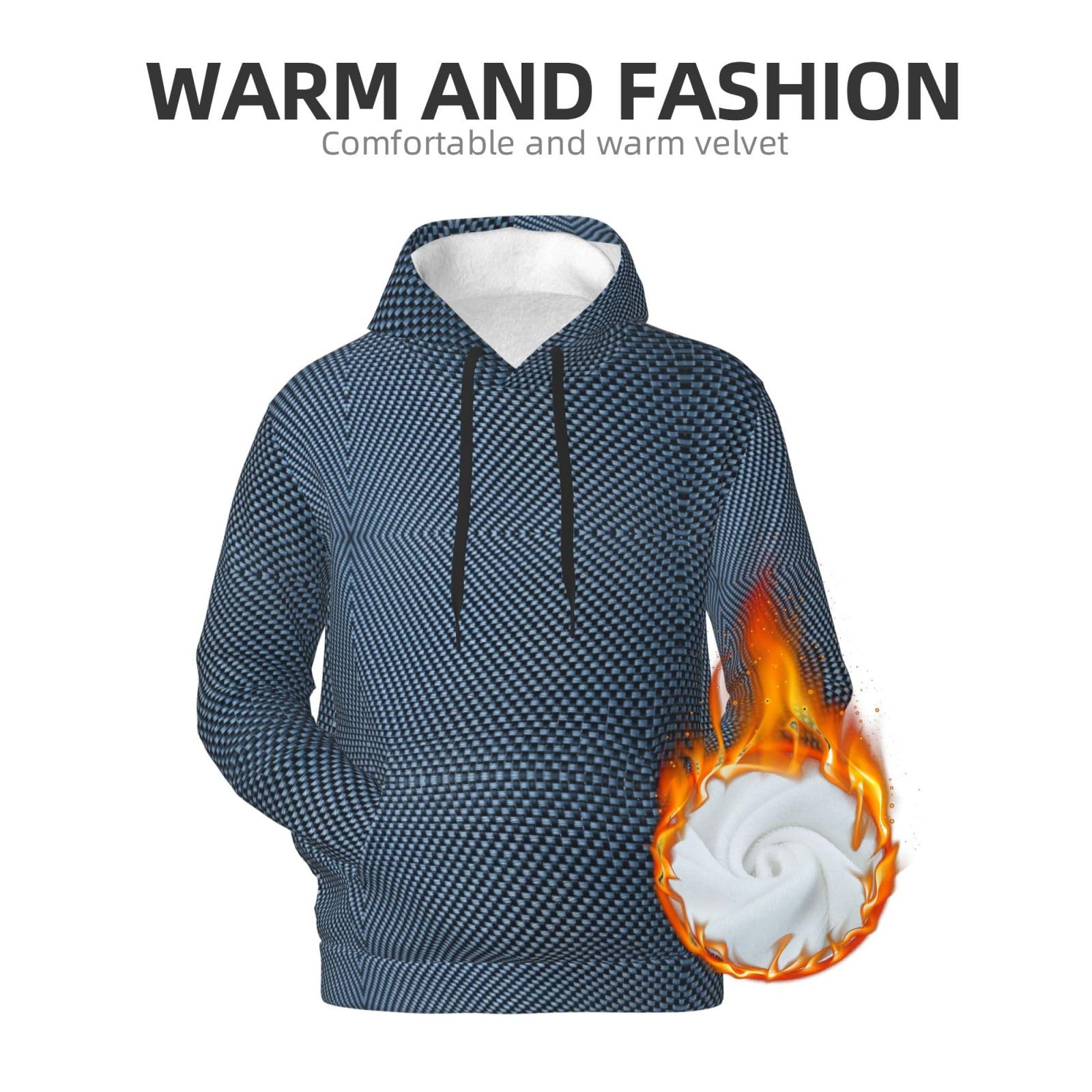 Męska fajna bluza z kapturem z nadrukiem abstrakcyjnym, casualowa grafika z nadrukiem bluzy z kapturem z kieszenią