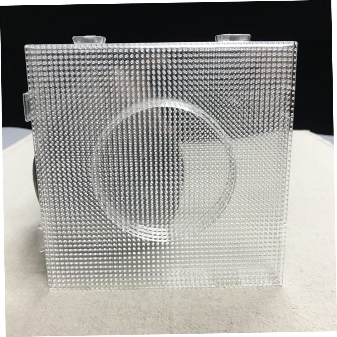 ObelunrpBeads Large Square Pegboards,4pcs 2.6mm Square Pegboard Transparent Big Square Pegboards Beads Boards Material Template Artkal Beads Pegboard