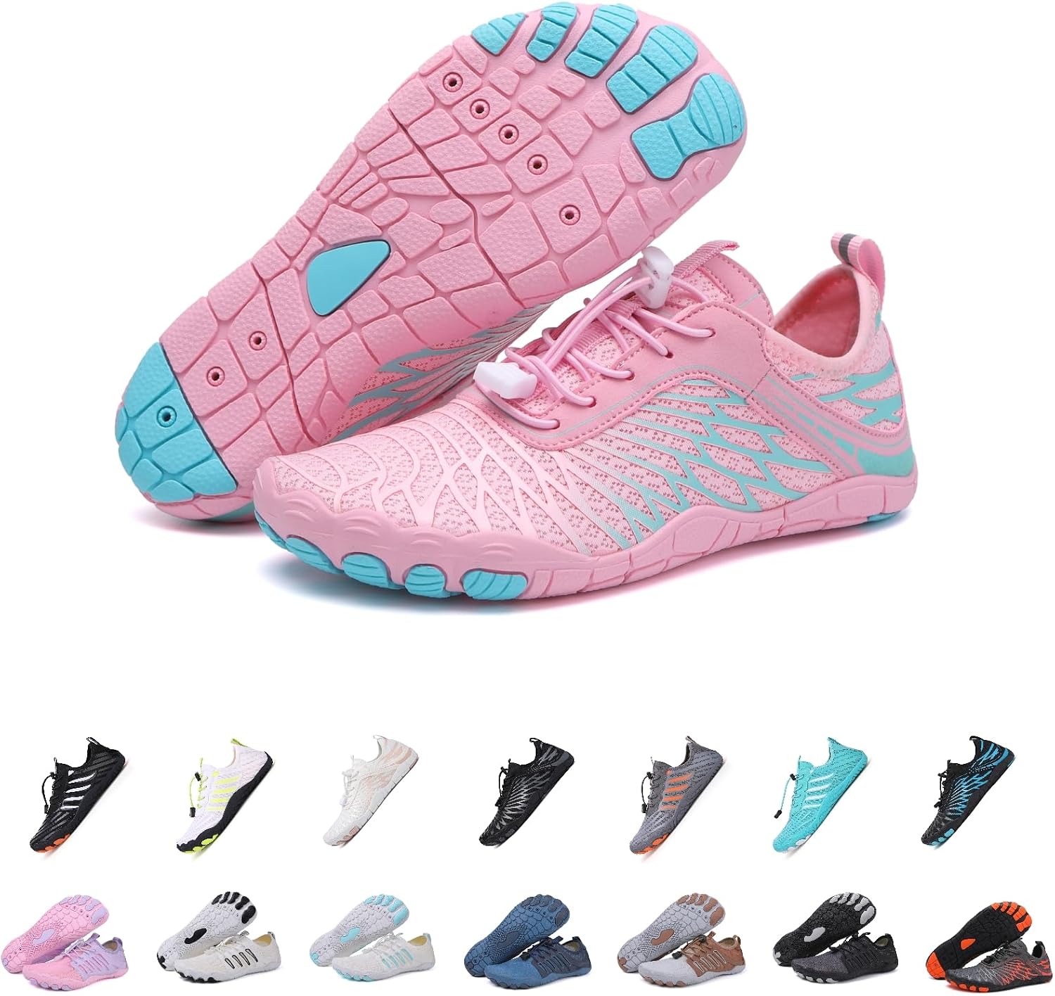 Hike Barefoot Shoes Women,New Hike Shoes for Men Women,Non-Slip Trail Athletic Footwear, Hiking Barefoot, Breathable Wide Toe Box
