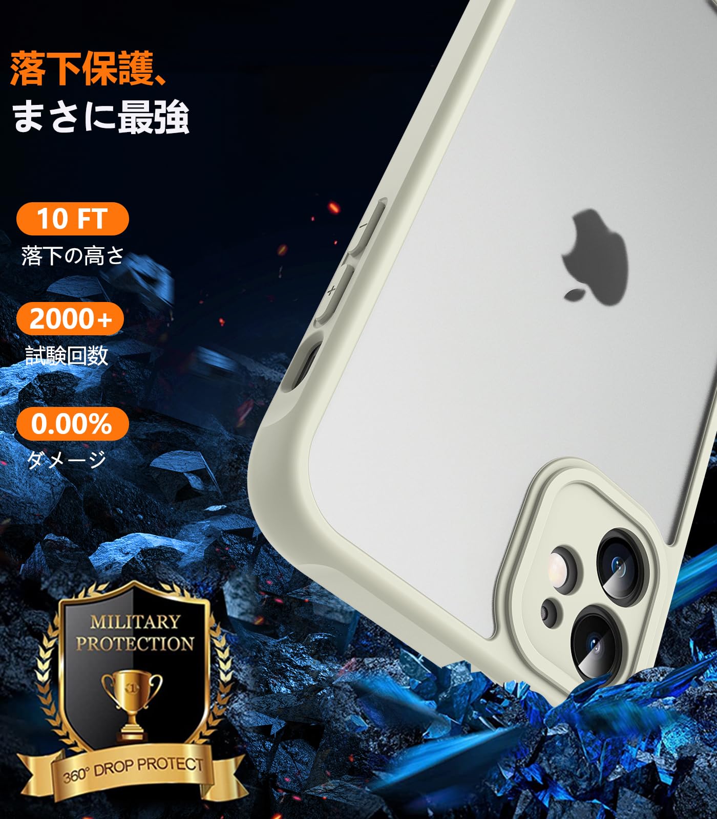 Amazon.co.jp: OWKEY iPhone 12 mini ケース 【ガラスフィルム付き 