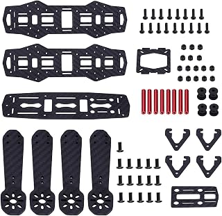 Zestaw ramek do dronów, 2 typy 250MM Quadcopter Aircraft Drone Frame Kit RC Accessories for QAV250 (Carbon Fiber)
