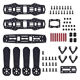 Zestaw ramek do dronów, 2 typy 250MM Quadcopter Aircraft Drone Frame Kit RC Accessories for QAV250 (Carbon Fiber)
