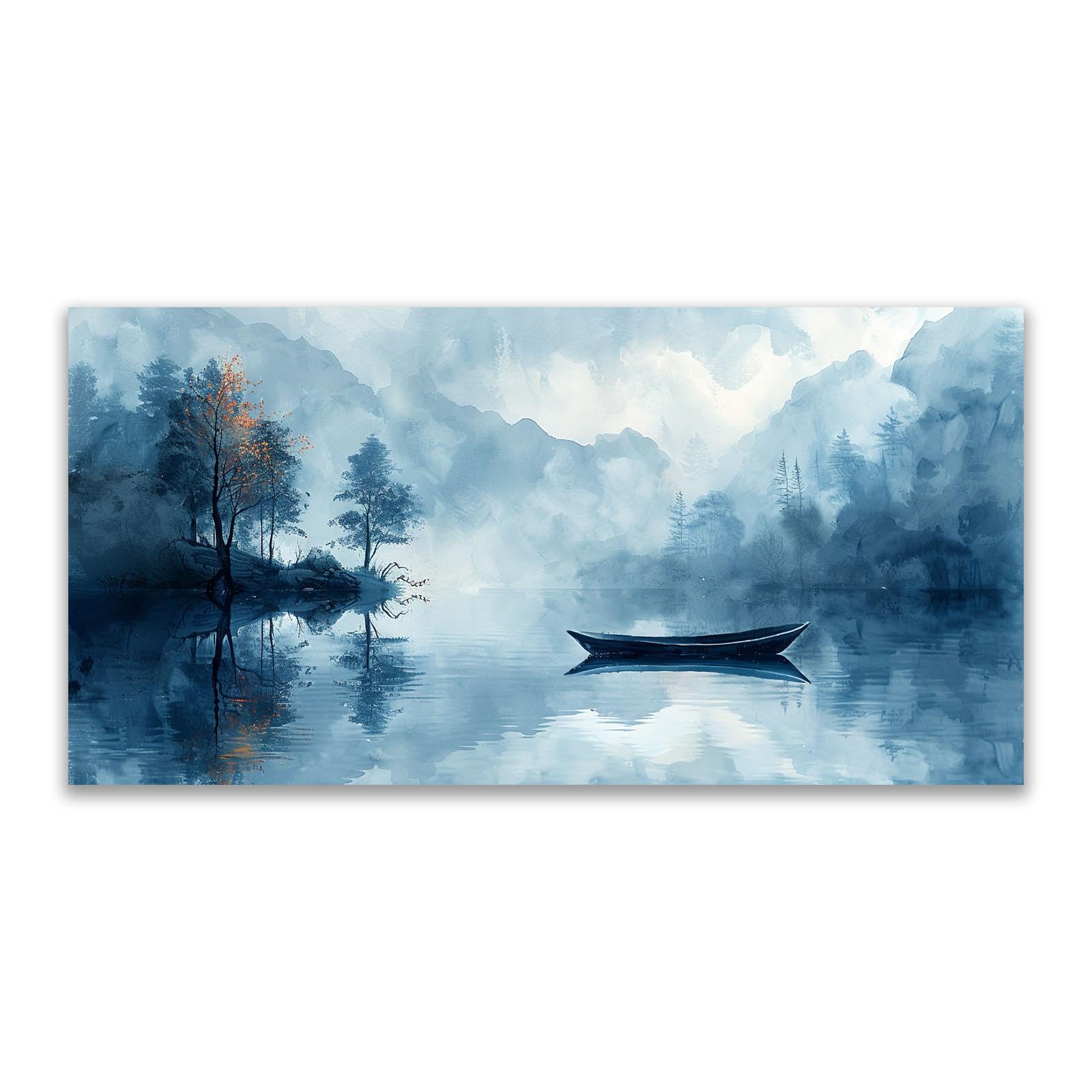 Amazon.co.jp: JOSUE 風景画 絵画 自然 湖の風景 アートパネル