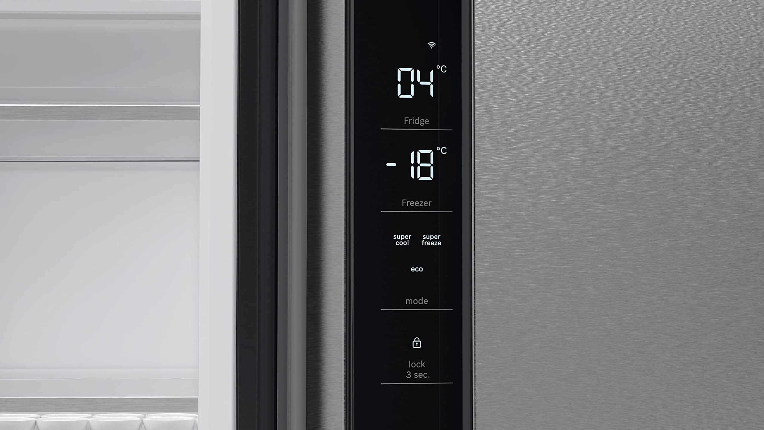 Bosch - Frigorífico Multipuerta, Serie 6, 183x191 cm, 405 l, NoFrost, Acero inoxidable antiehuellas, KFN96APEA | Gran capacidad y frescura duradera para tus alimentos.