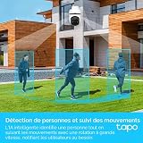 Tapo TC40 Pan/Tilt Smart Security Outdoor Camera, Full HD, 360° Smart Person Detection Motion Tracking, Color Night Vision, WiFi Camera No Monthly Fee, Two-Way Talk, IP65, Works with Alexa & Google - 3