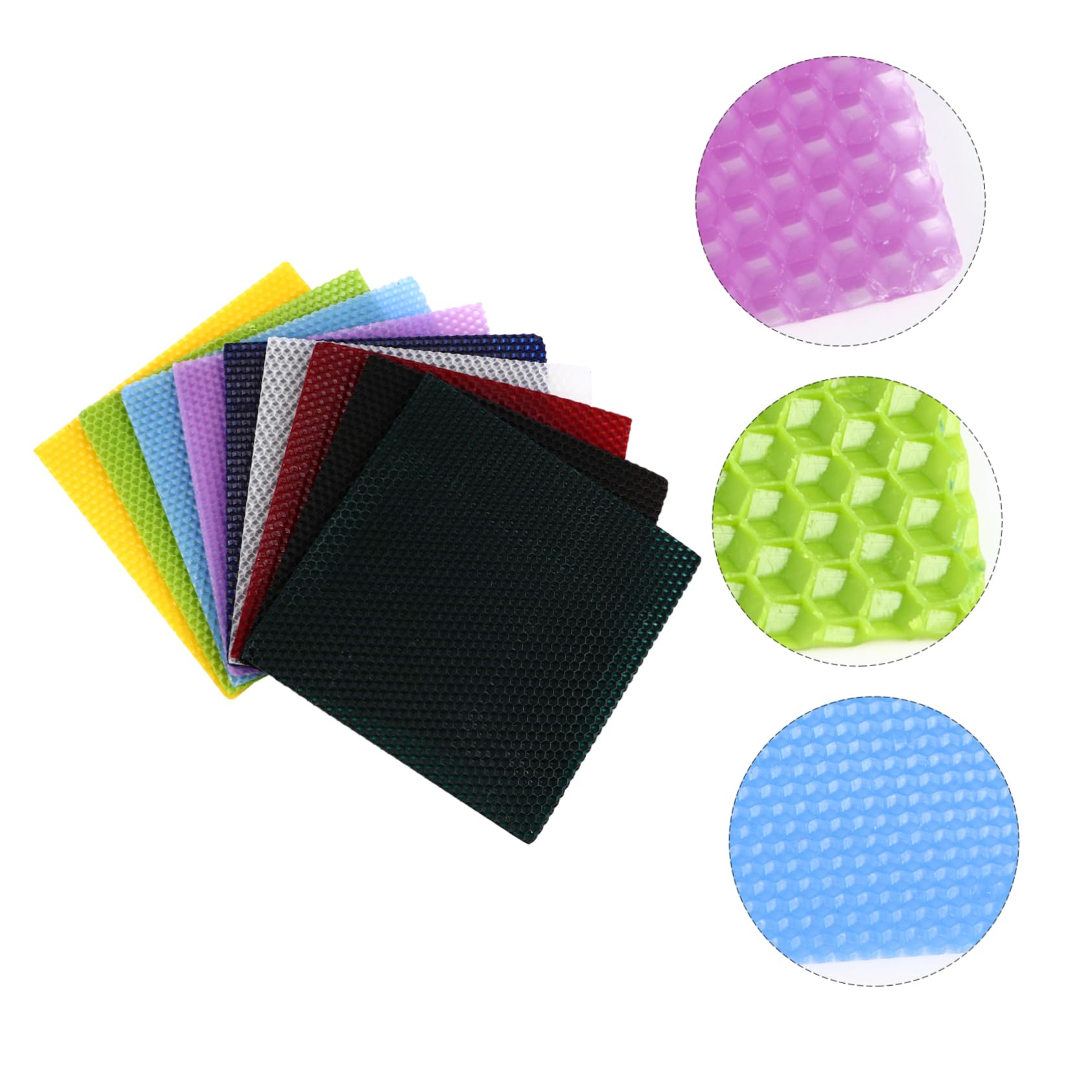 Housoutil 9pezzi Cera d Api Per Candele Kit Creativo Per Fabbricazione Candele in Cera d Api Strumenti Per Fabbricazione